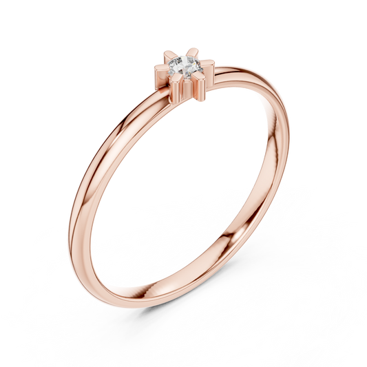 Promise In Silver Gold Plated - Crafted To Last Forever - Love Made Visible - Timeless Ring Iconic Bond