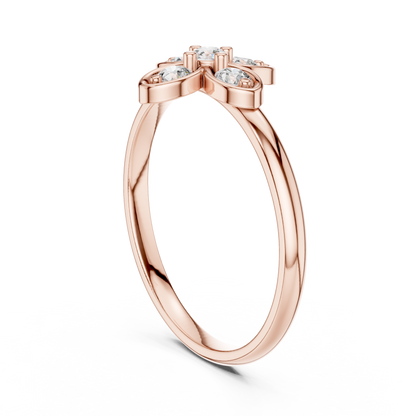 Classic Meets Modern - Diamond Silver Gold Plated  Harmony - Forever Style Statement Jewelry