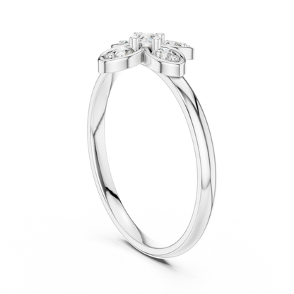 Classic Meets Modern - Diamond Silver Gold Plated  Harmony - Forever Style Statement Jewelry