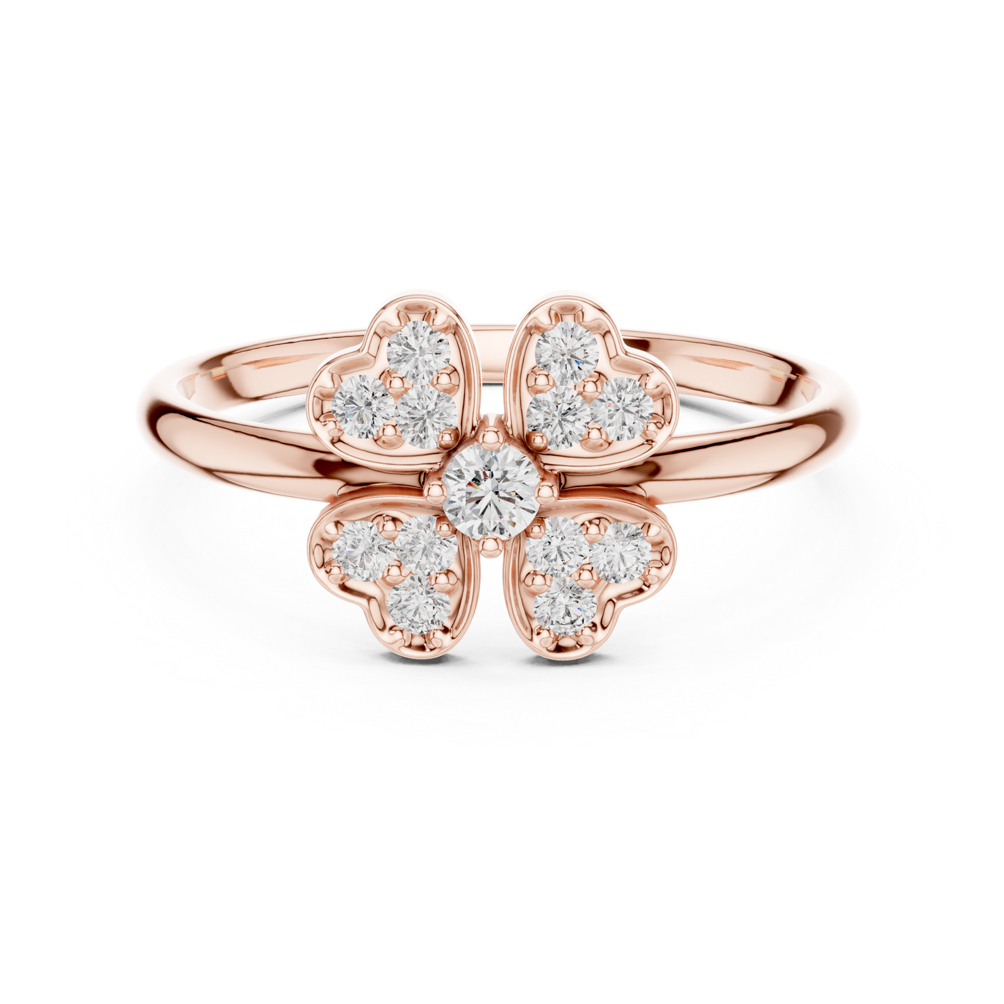 Designer heart diamond ring | premium gold brilliance | perfect blend of love luxury