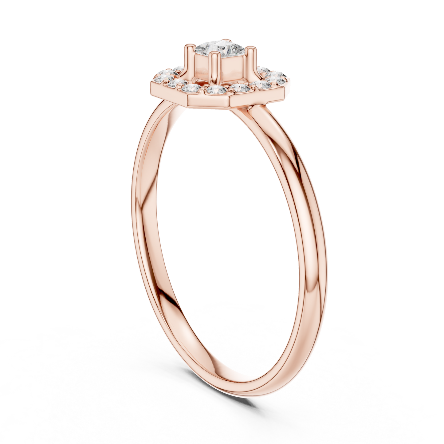 Princess diamond centerpiece | radiant halo sparkle | symbol of endless devotion