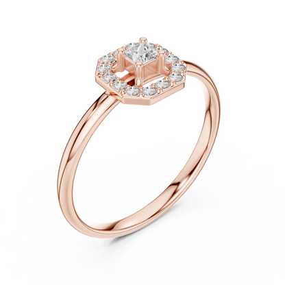Princess diamond centerpiece | radiant halo sparkle | symbol of endless devotion