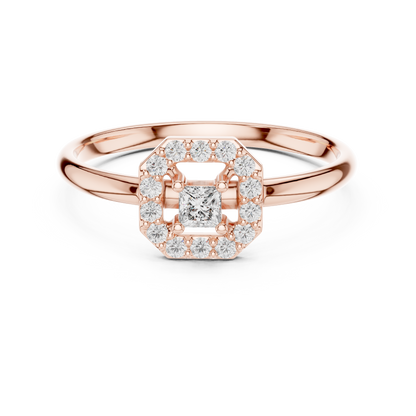 Princess diamond centerpiece | radiant halo sparkle | symbol of endless devotion