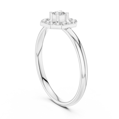 Princess diamond centerpiece | radiant halo sparkle | symbol of endless devotion