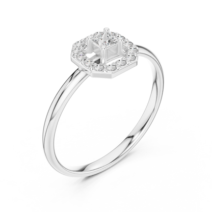Princess diamond centerpiece | radiant halo sparkle | symbol of endless devotion