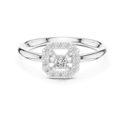 Princess diamond centerpiece | radiant halo sparkle | symbol of endless devotion