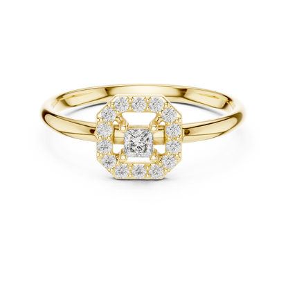 Princess diamond centerpiece | radiant halo sparkle | symbol of endless devotion