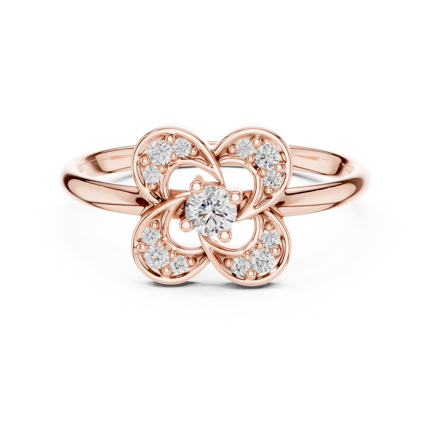 Heliox Seraph Petal Ring | Advanced Diamond Constellation | Luxury Engineered Beyond Temporal Form