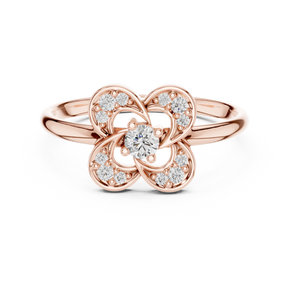Heliox Seraph Petal Ring | Advanced Diamond Constellation | Luxury Engineered Beyond Temporal Form