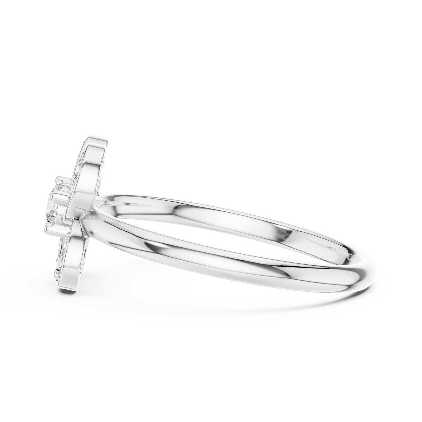 Heliox Seraph Petal Ring | Advanced Diamond Constellation | Luxury Engineered Beyond Temporal Form