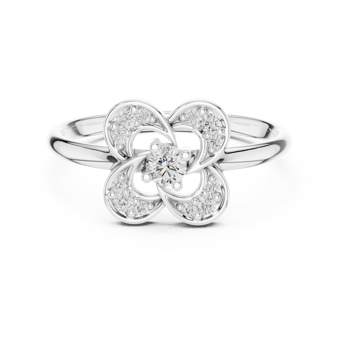 Heliox Seraph Petal Ring | Advanced Diamond Constellation | Luxury Engineered Beyond Temporal Form