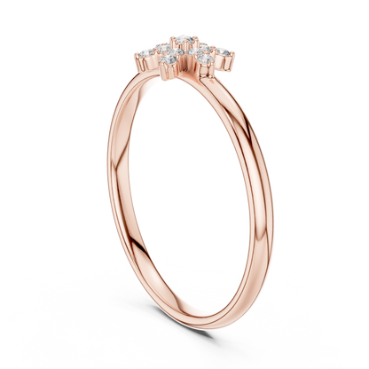 Pure Star Diamond Ring | Modern Minimal Silver Gold Plated  Style | Elegant Power Piece For Daily Wear