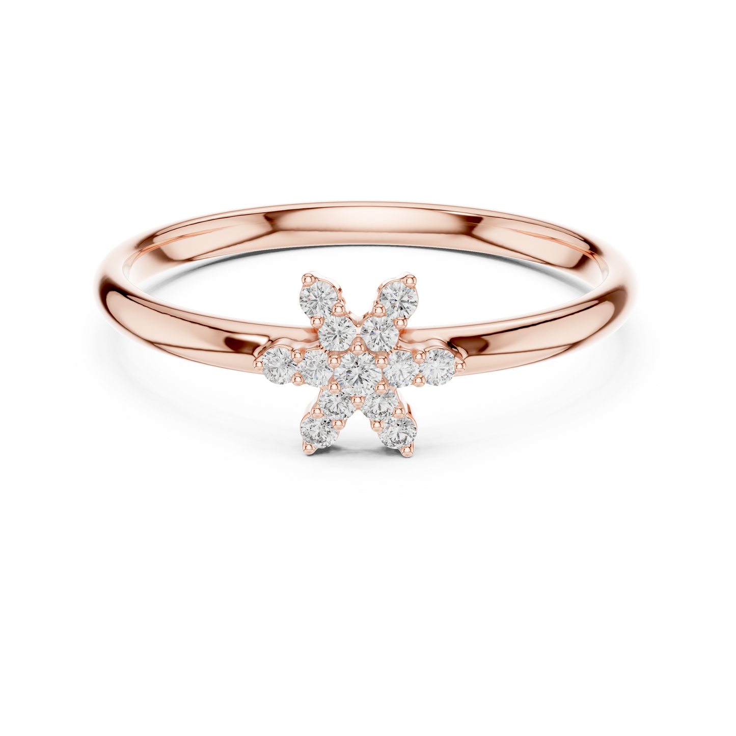 Pure Star Diamond Ring | Modern Minimal Silver Gold Plated  Style | Elegant Power Piece For Daily Wear