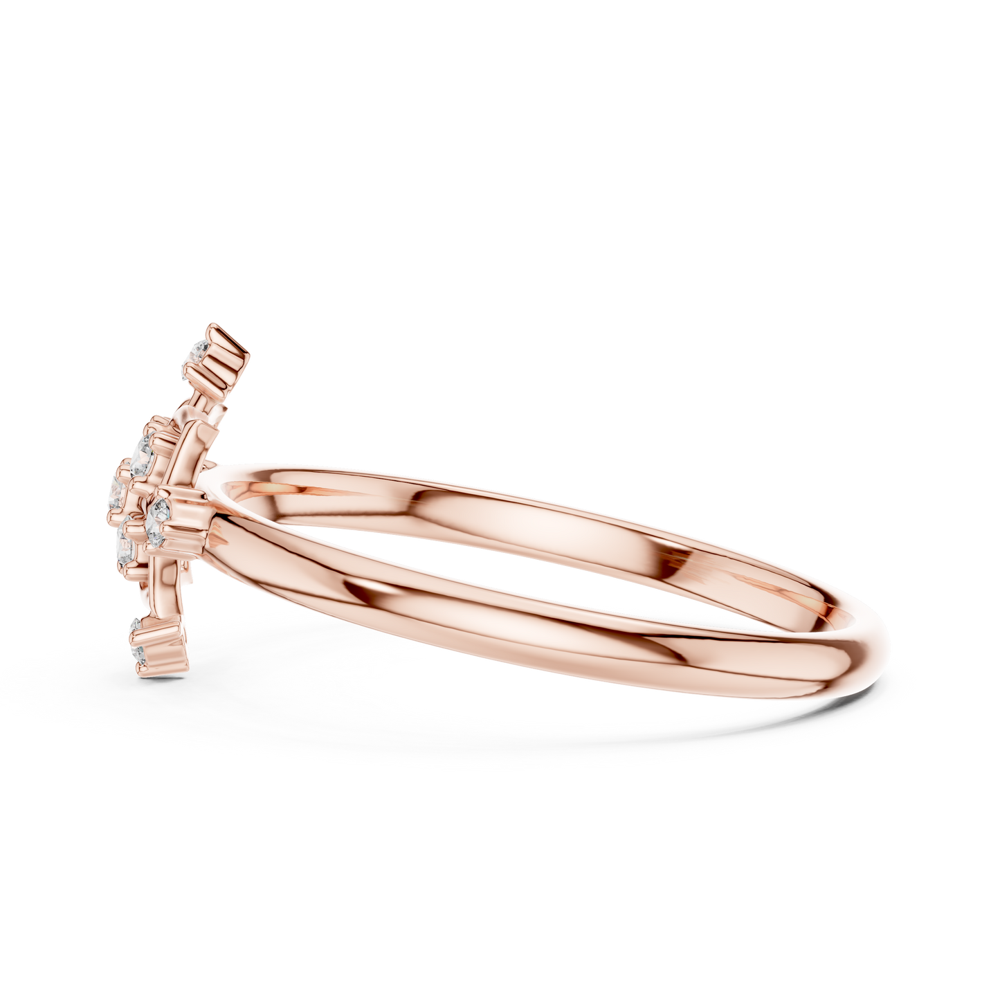 Sacred Floral Diamond Ring | Ancient Symbol Power Design | Luxury Gold Spiritual Statement Jewelry