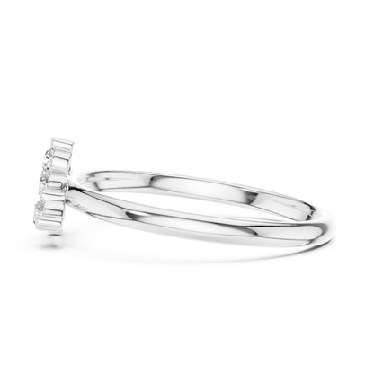 Heart Diamond Promise Ring | Minimal Romantic Fine Jewelry | Gift For Her Daily Wear Love