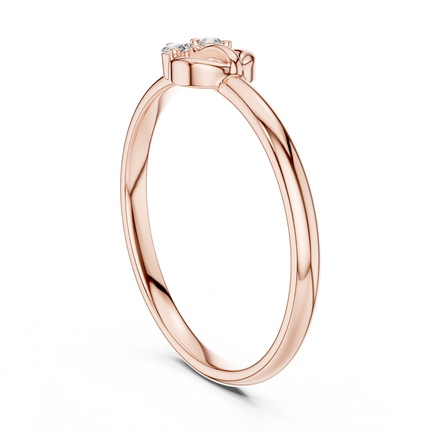 Next Gen Diamond Ring | Architectural Silver Gold Plated Minimal Style | Future Luxury In Pure Form