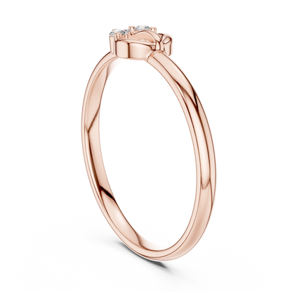 Next Gen Diamond Ring | Architectural Silver Gold Plated Minimal Style | Future Luxury In Pure Form