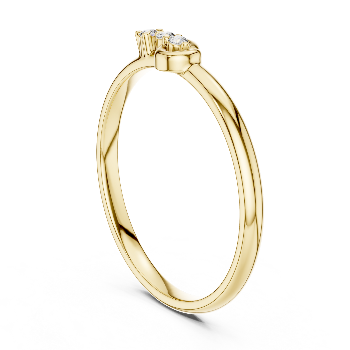 Modern Knot Diamond Ring | Minimal Gold Band | Refined Luxury Everyday Fine Jewelry