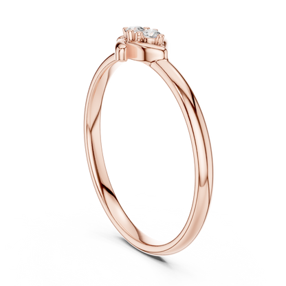 Celestial Twin Diamond Ring | Premium 925 Sterling Silver  Artisan Jewelry | Cosmic Love Energy Inspired Design