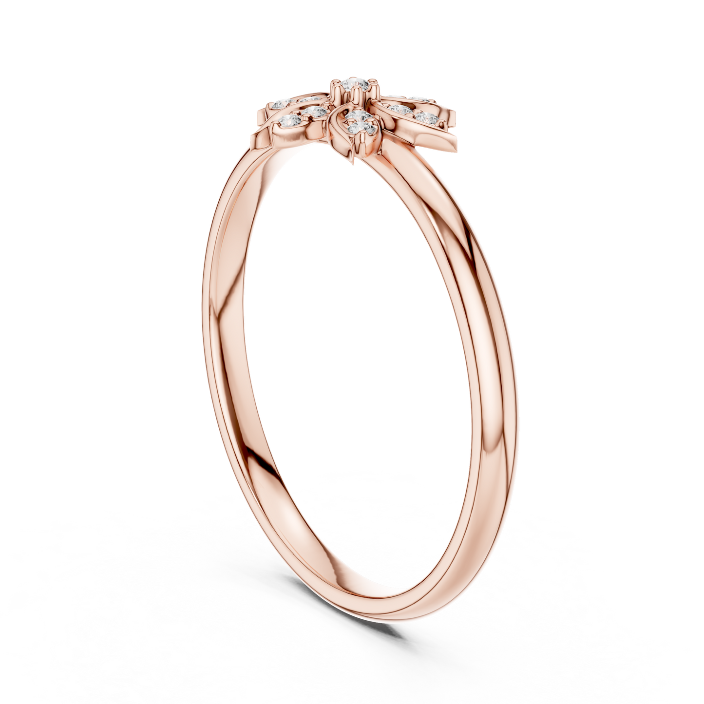 Petal Style Diamond Ring | Luxury Crafted Gold Jewelry | Graceful Design For Daily Glam