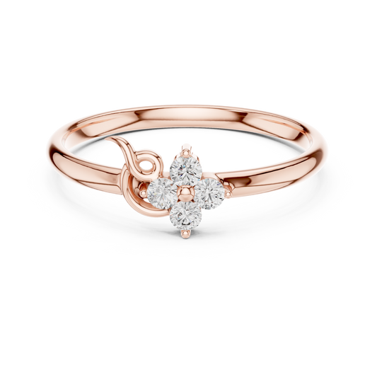 Luxury Diamond Cluster Ring | Fine Gold Craft | Soft Feminine Bridal Jewelry Essential