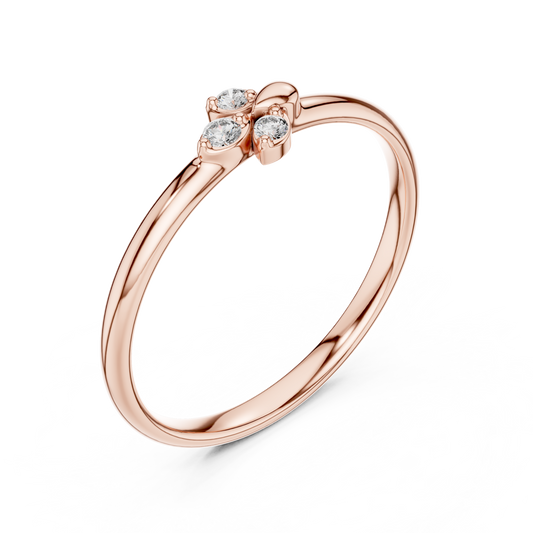 Contemporary Spiral Diamond Ring - Fine 925 Sterling Silver Artisan Jewelry - Unique Minimal Engagement Wedding Ring