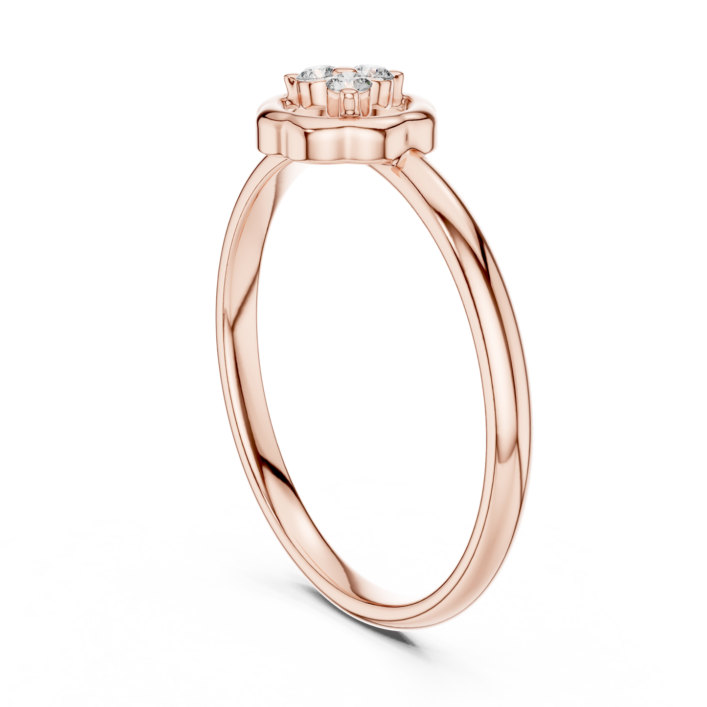 Pure Craftsmanship Gold -Sparkling Diamond Trio - Designed For Timeless Romance