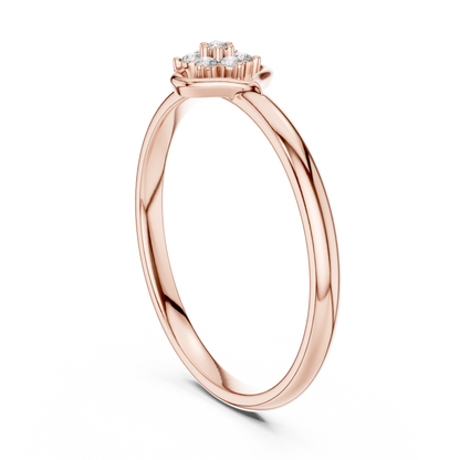 Sophisticated swirl diamond ring | crafted with flawless detailing | a symbol of endless affection