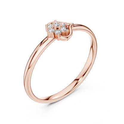 Sophisticated swirl diamond ring | crafted with flawless detailing | a symbol of endless affection