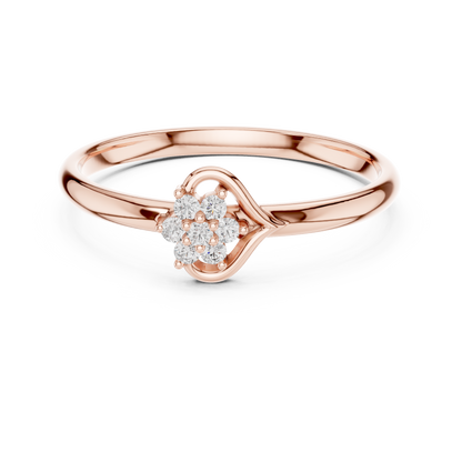 Sophisticated swirl diamond ring | crafted with flawless detailing | a symbol of endless affection