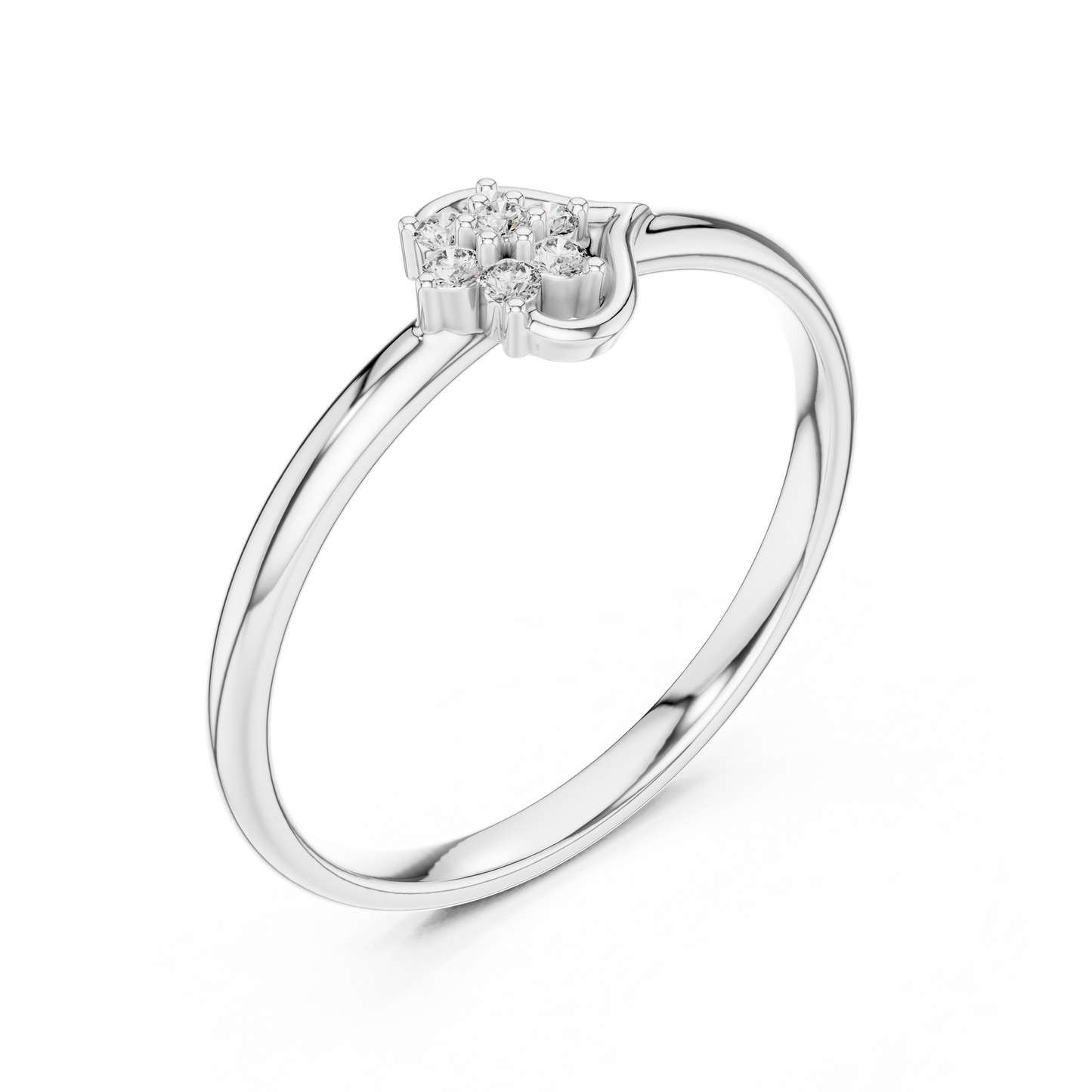 Sophisticated swirl diamond ring | crafted with flawless detailing | a symbol of endless affection