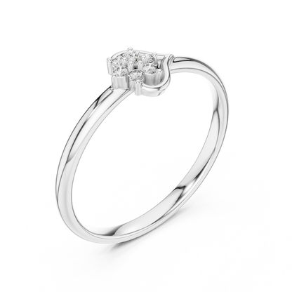 Sophisticated swirl diamond ring | crafted with flawless detailing | a symbol of endless affection