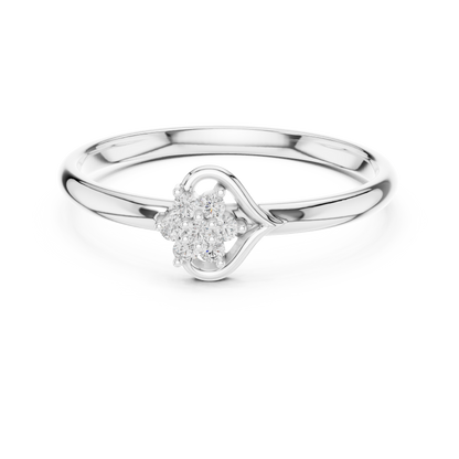 Sophisticated swirl diamond ring | crafted with flawless detailing | a symbol of endless affection