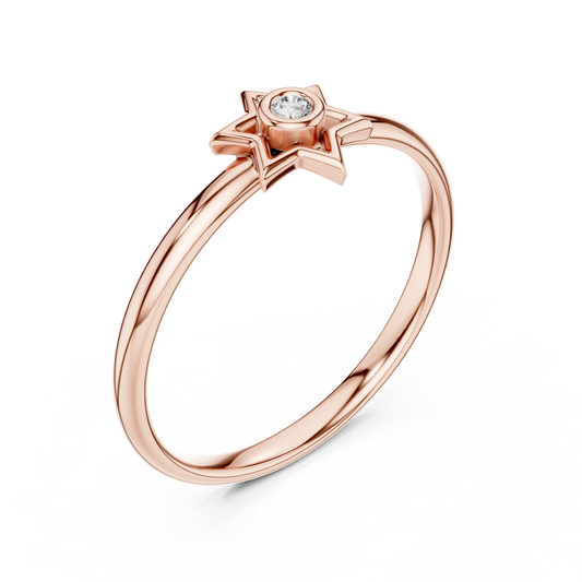 Radiant star diamond ring | luxury meets divine design | reflecting dreams power and passion