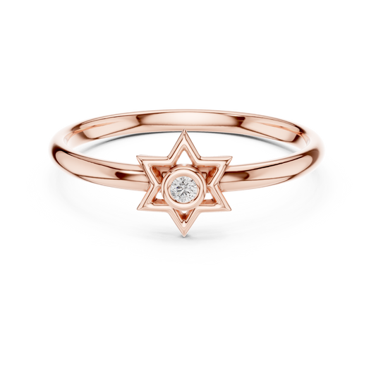 Radiant star diamond ring | luxury meets divine design | reflecting dreams power and passion