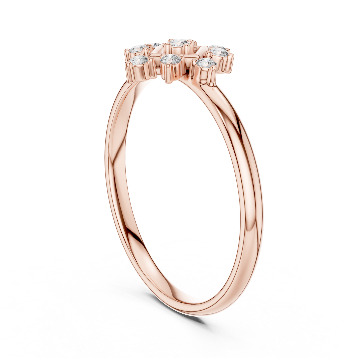 Sparkling Diamond Cluster - Classic Gold Band - Designed For Everlasting Love - Exquisite Gold Craft - A Statement Of Timeless Elegance