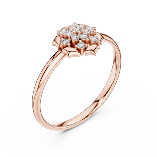 Beautiful Floral Diamond Ring | Fine Detailing Premium Shine | Crafted For Love That Lasts