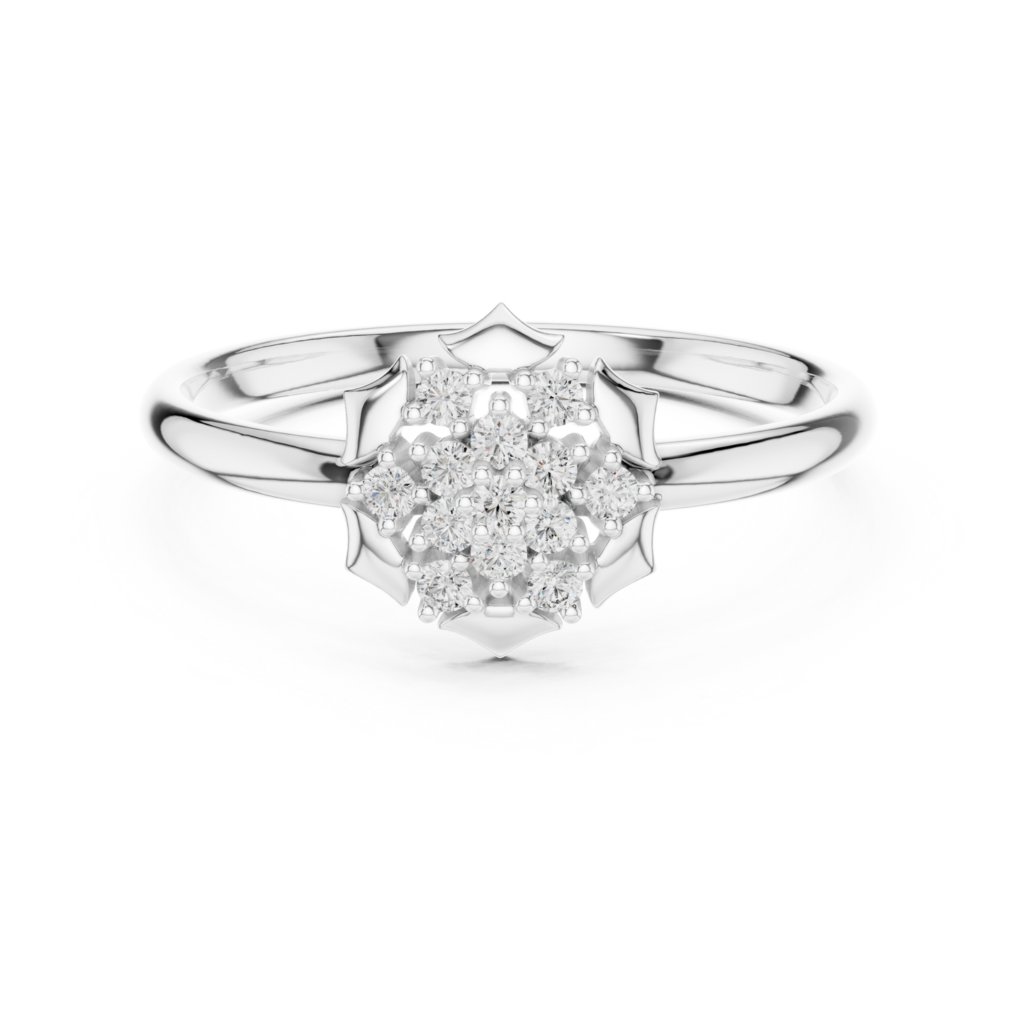 Beautiful Floral Diamond Ring | Fine Detailing Premium Shine | Crafted For Love That Lasts