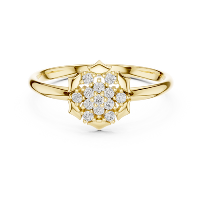 Beautiful Floral Diamond Ring | Fine Detailing Premium Shine | Crafted For Love That Lasts