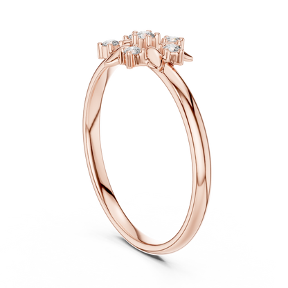 Bloom Inspired Diamond | Nature Crafted Jewelry | Minimal Floral Promise Ring