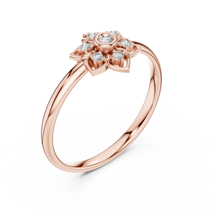Majestic Floral Diamond | Opulent Gold Jewelry | Powerfully Elegant Design With Rare Brilliance