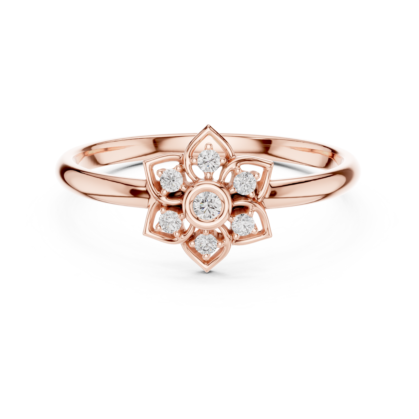 Majestic Floral Diamond | Opulent Gold Jewelry | Powerfully Elegant Design With Rare Brilliance
