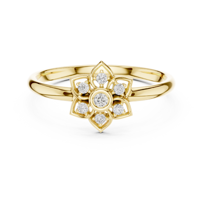Majestic Floral Diamond | Opulent Gold Jewelry | Powerfully Elegant Design With Rare Brilliance