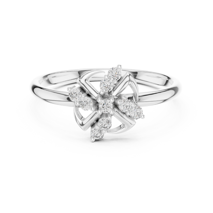 Exclusive Floral Diamond Ring | Rose Gold Luxury Craft | Delicate Beauty Inspired By Nature