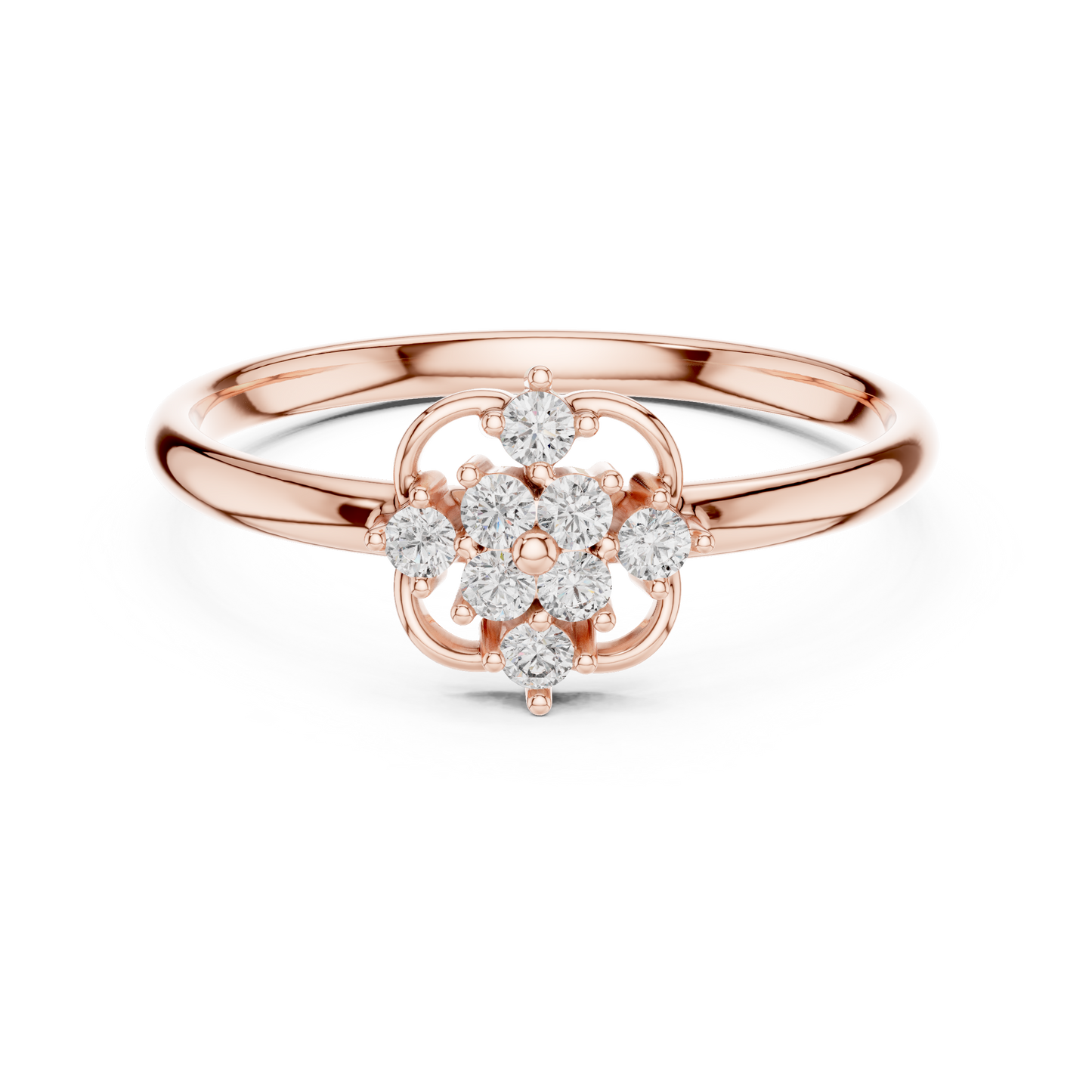 Iconic Diamond Flower Ring | Luxury Gold Architecture | An Expression Of Power Grace Prestige