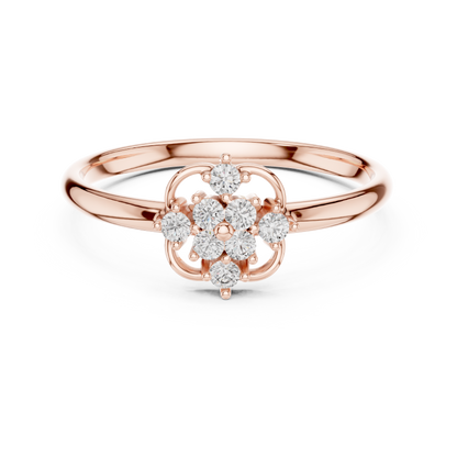 Iconic Diamond Flower Ring | Luxury Gold Architecture | An Expression Of Power Grace Prestige