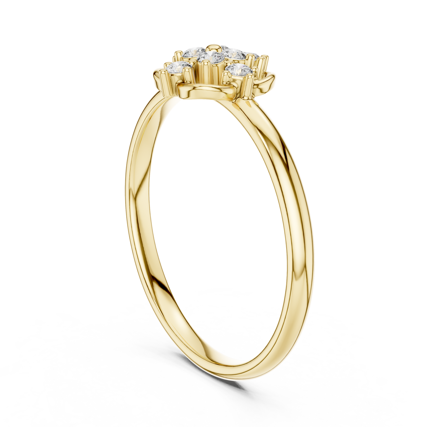 Iconic Diamond Flower Ring | Luxury Gold Architecture | An Expression Of Power Grace Prestige