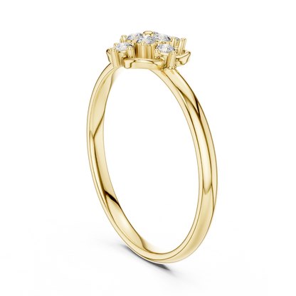 Iconic Diamond Flower Ring | Luxury Gold Architecture | An Expression Of Power Grace Prestige