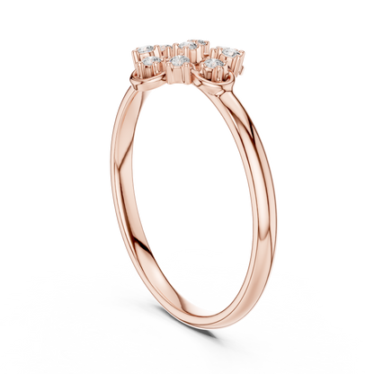 Vintage Floral Diamond Ring - Timeless 925 Sterling Silver Craftsmanship Style - Romantic Everyday Luxury Statement Jewelry