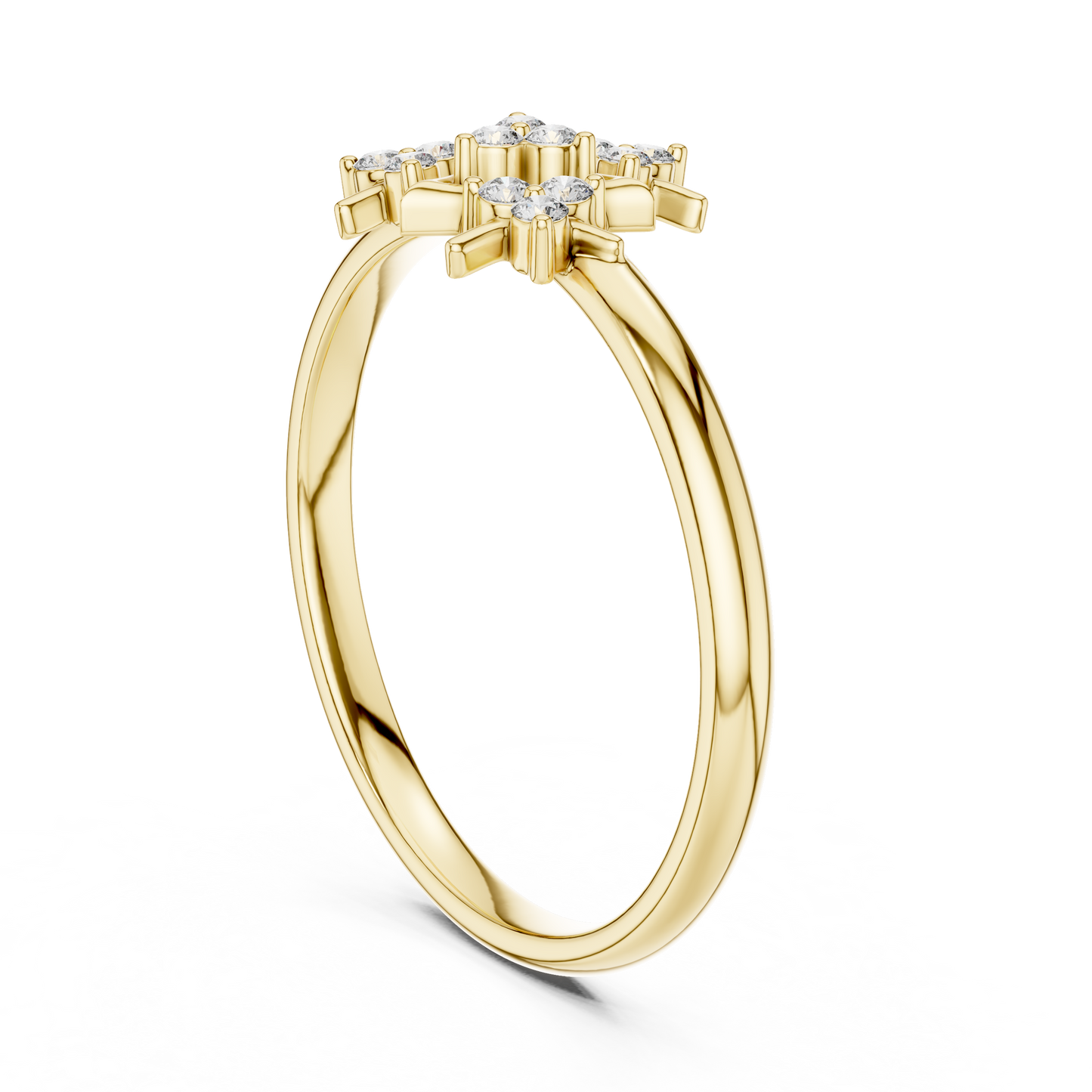 Astral Geometry Diamond Ring | Mystic Trigon Energy | Rare Crafted Luxury Power Statement